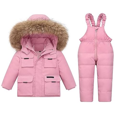 Mokitoni Toddler Girl Snowsuit 5T Baby Winter Coat Snow Suit For 4T Pants Jacket Clothes Cover