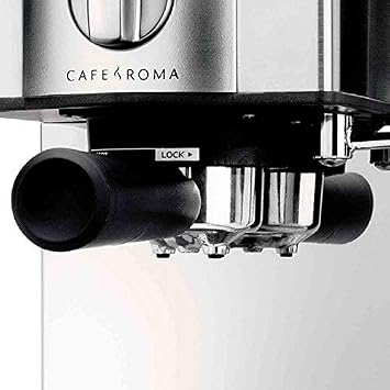 Breville ESP8XL Cafe Roma Stainless Espresso Maker, 9x9x12, Silver