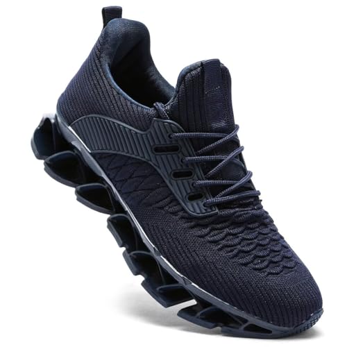 Image of Mens Slip on Walking Running Shoes Blade Tennis Casual Fashion Sneakers Comfort Non Slip Work Sport Athletic Trainer