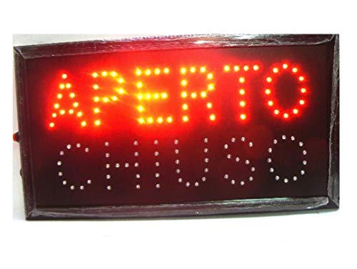 prodigital ® INSEGNA Luminosa A LED con Doppia Scritta: Aperto o Chiuso selezinabile