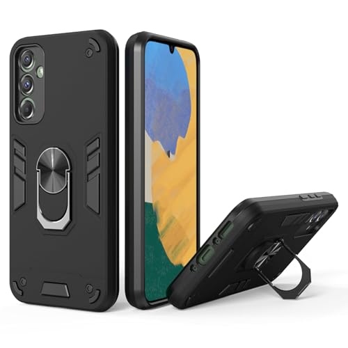 Image of NDCOM for Samsung M14 5G Back Cover, Durable Samsung M14 Cover, Premium M14 5G Samsung Mobile Cover, Shockproof Protection Case Ring Holder Case