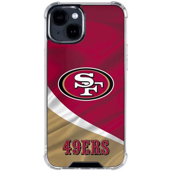 Skinit Clear Phone Case Compatible with iPhone 14 - Officially Licensed NFL San Francisco 49ers Design