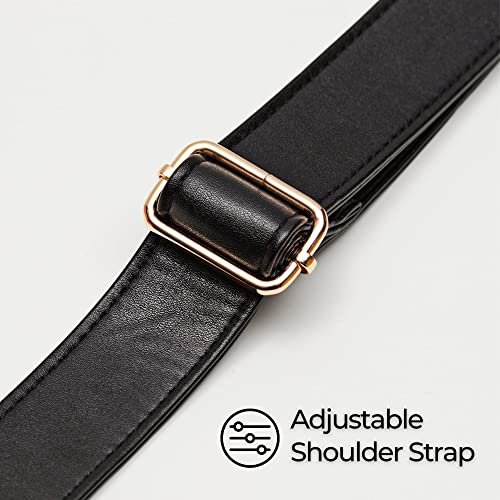 Ella James Insulated Leather Lunch Bag Women Stylish Vegan Lunch Tote, Soft Cooler Bag, Cute Adult Lunchbox For Women, Elegant Fashionable Designer Lunch Bags For Women, Womens Lunch Bags For Work #TOP7