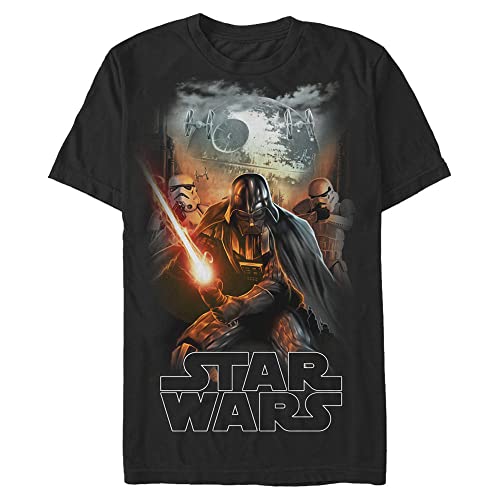 Star Wars Chercher et Détruire T-Shirt Homme Vêtement Pop Culture Noir