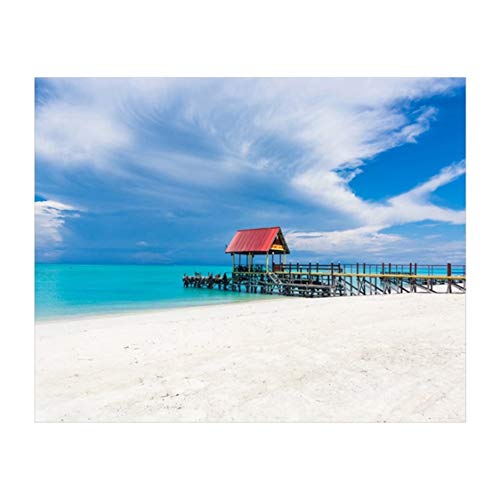 Danjiao Beach Wall Art Canvas Schilderij Scandinavische poster decoratie Nordic muur afbeelding voor woonkamer decoratie… - Image 4