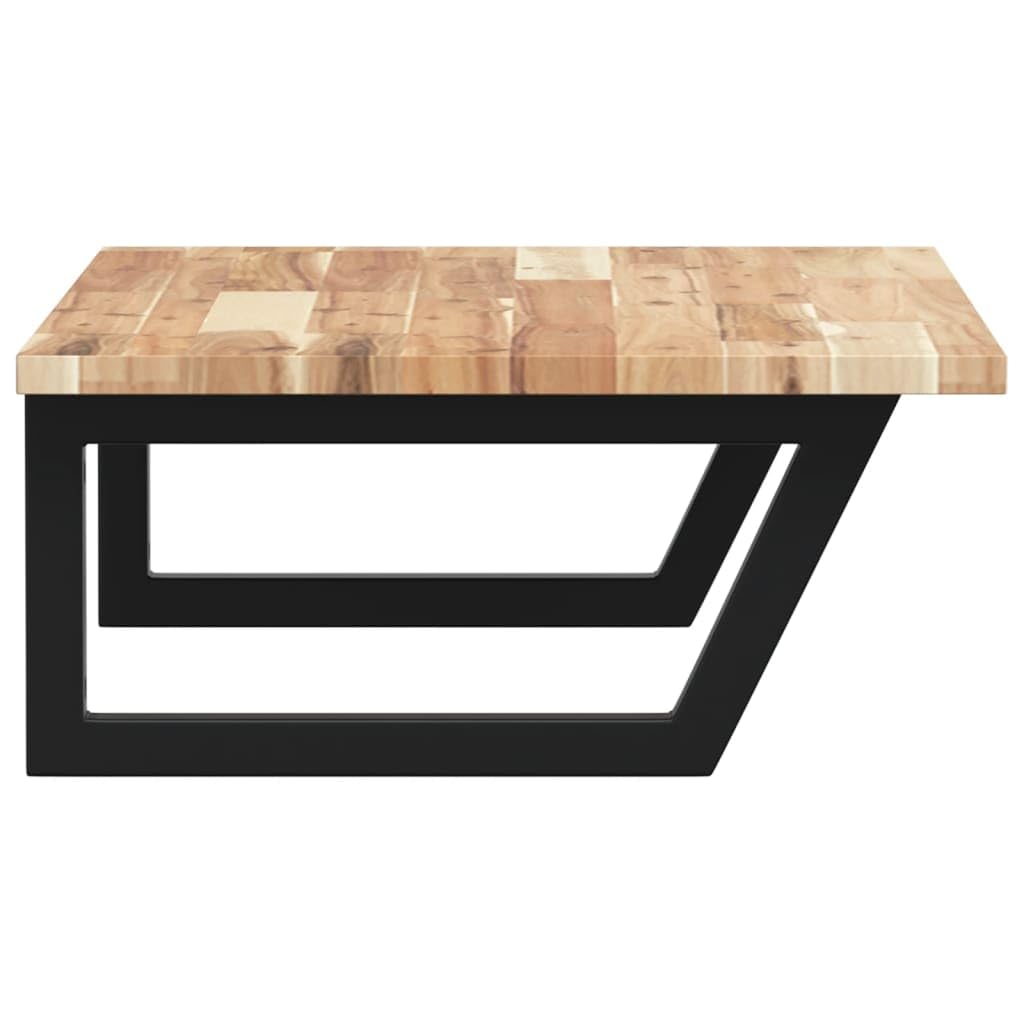 Estantería para lavabo de pared de acero y madera de acacia maciza, 100 x 50 cm, soporte trapezoidal que ahorra espacio para armario de baño, almacenamiento, lavabo, baño, organizador