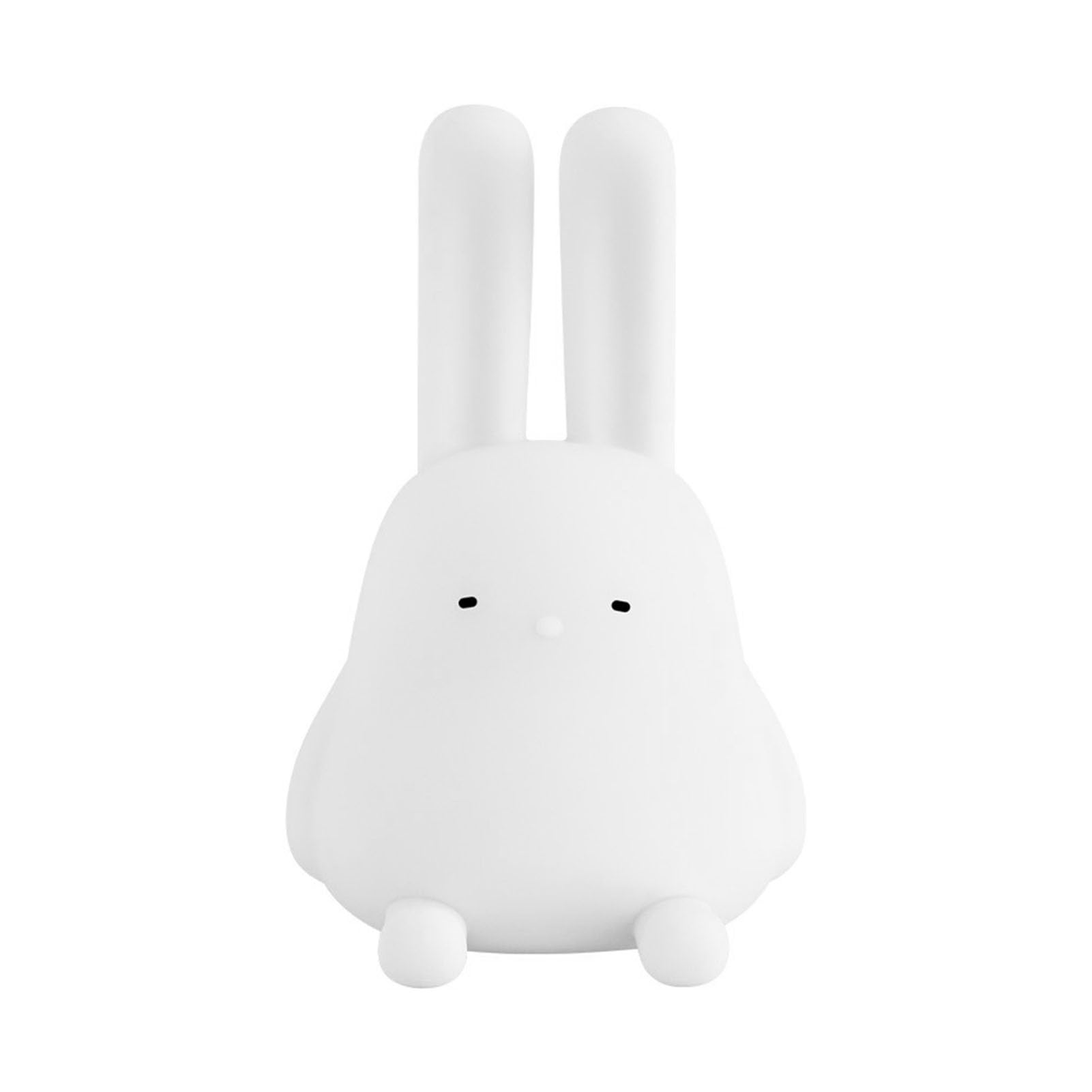 Garosa Lámpara de Mesa Recargable de Silicona con Forma de Conejo para Guardería, Lámpara de Mesita de Noche para Niños, Decoración para Habitación, Regalos para Niñas y Niños