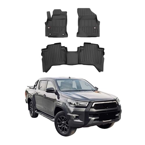 Tapis de sol Toyota Hilux 2015-2024 en TPE premium par OMAC