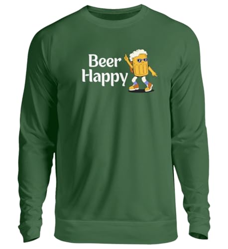 Pull EVJF Beer Happy pour éviter les tenues inconfortables en taille M vert