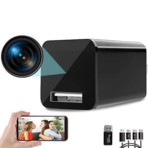 Hidden Camera Charger WiFi,USB Spy Camera Charger,Spy Cameras Wireless Hidden 1080P HD Live Streaming with App, Nanny Cam Motion Activated, with 32GB MicroSD Card Class 10 Hidden Camera Charger WiFi,USB Spy Camera Charger,Spy Cameras Wireless Hidden 1080P HD Live Streaming with App, Nanny Cam Motion Activated, with 32GB MicroSD Card Class 10