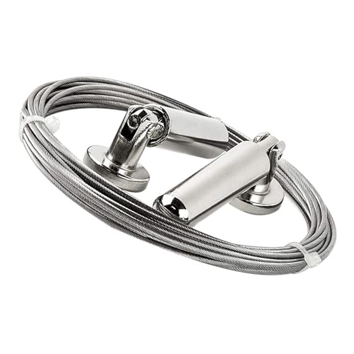 Image of STOBAZA Stainless Curtain Drape Wire Rod for Picture Hanging Crafts Decor and Stylish for Home and Outdoor Use