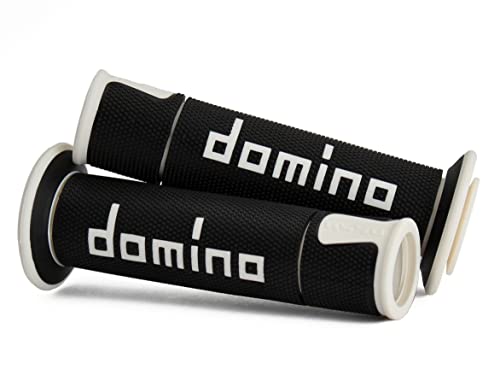 Domino Paire de poignées Noire/Blanc Racing A45041C4640B7-0
