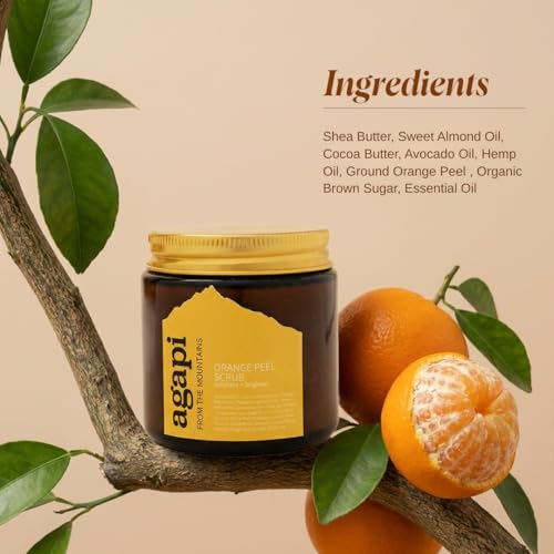 Image of Agapi Sikkim Orange Peel Scrub 100g | Handcrafted & sustainable | Natural exfoliation | Rich in Vitamin C | Evens skin tone, refines pores | Invigorating scent | All skin types | Cruelty-free.