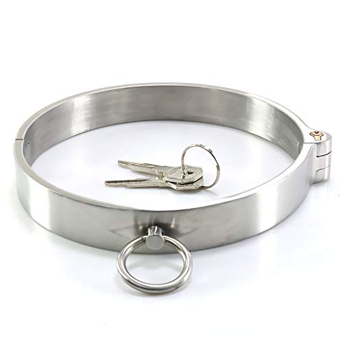 BDSM Metal Halsband/Halsreif/Halsfessel mit O-Ring Fesseln Spielzeug Bondage Edelstahl Halskette,Erotik Sexspielzeug für Paare Folter/Fetisch/Sklave/SM Collar Choker Sex Abschließbar,138mm BDSM Metal Halsband/Halsreif/Halsfessel mit O-Ring Fesseln Spielzeug Bondage Edelstahl Halskette,Erotik Sexspielzeug für Paare Folter/Fetisch/Sklave/SM Collar Choker Sex Abschließbar,138mm
