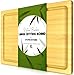 Extra Large Bamboo Cutting Board (17 by 12 inch) - Utopia Kitchen