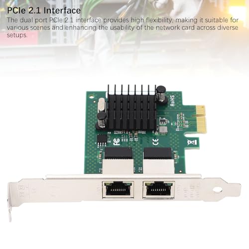 Dual Port BCM5720 Tarjeta de Red Ethernet Gigabit PCIe para PC de Escritorio compatible con Wins Server miniatura 4