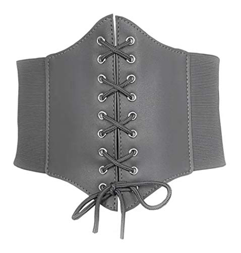 Hoerev Corsets Belt Tops Leather Vest Pirate Halloween Costume Lace Up Waist Belt Bustiers Corsets For Women #TOP5