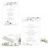 Eummel 20 tarjetas de menú en diseño boho, formato DIN A5, personalizables, tarjetas de bebidas para bodas, cumpleaños, aniversarios, decoración de mesa en blanco