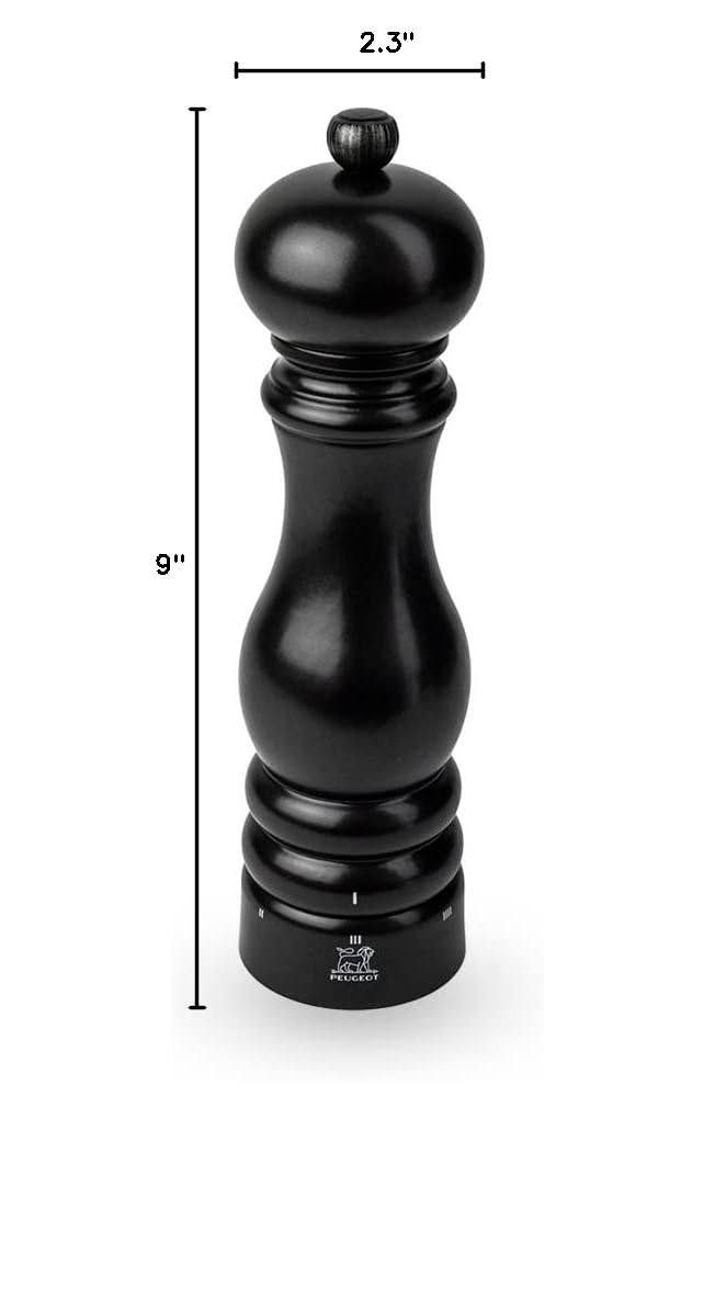Peugeot Paris Pepper Mill - Satin Black -10 Peugeot Paris Pepper Mill - Satin Black -10