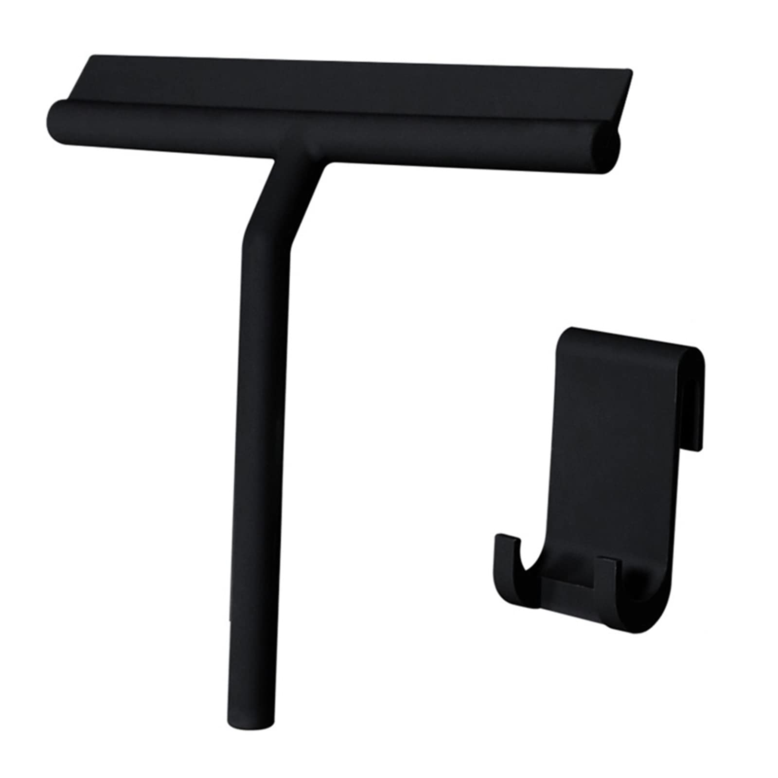 Fgjsfhrdtu Black Gray Squeegee With Silicone Holder For Glass Tile Window(Black)