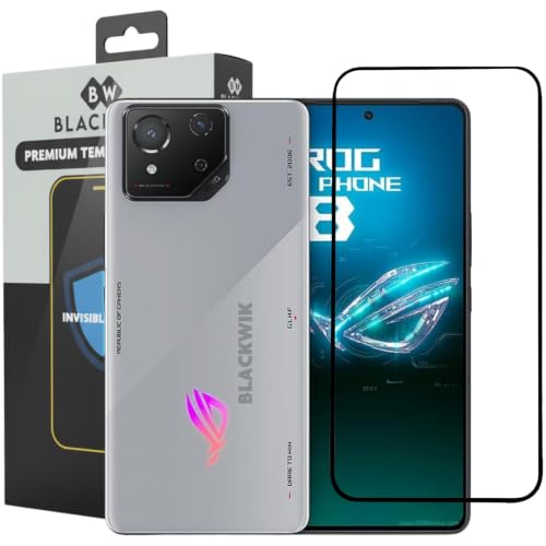 Image of Blackwik Tempered Glass Screen Protector for Asus ROG 8 / Asus ROG 8 Pro with Edge-To-Edge Protector Coverage | Easy Installation Kit (Black)
