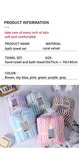 Image of HomeCloud Ultra Soft 300 GSM Bath Towel Set | 3X Softer Than Cotton Towels | Highly Absorbent & Ultra Fast Dry | Perfect for Home, Pool, Spa & Gym |Set of 2 (1 Bath (140x70cm), 1 Face Towel (75x35cm)
