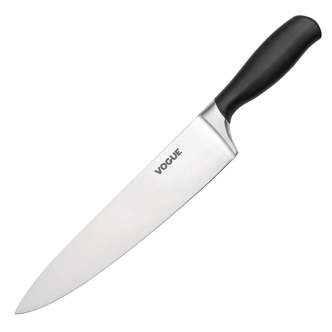 Vogue Soft Grip Chef Knife 25.5cm - Stainless Steel Sharp Blade, Easy to Clean GD752