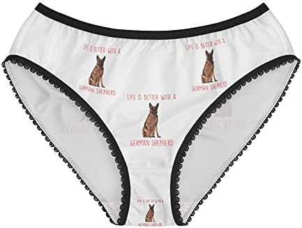 DogsMakeMeHappy German Shepherd Panties, German Shepherd Underwear, Briefs, Cotton Briefs, Funny Underwear, Panties For Women