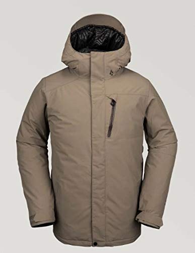 Volcom Men's L Insulated Gore-tex Breathable Snow Jacket, Teak, Large