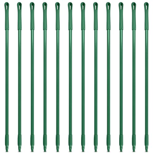 Image of SPARTA 41225EC09 Fiberglass Broom Handle, Mop Handle, Replacement Handle with Acme Threaded Tip for Commercial Cleaning, 48 Inches, Green, (Pack of 12)