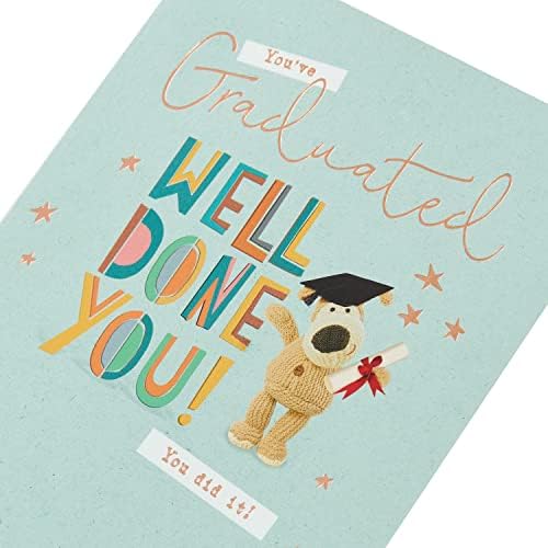 Boofle Graduation Card - 'Well Done You' - Cute Design for Male or Female