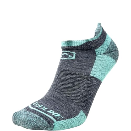 Image of CloudLine - Merino Wool Socks for Men and Women - Light Cushion, Anti-Blister & Moisture Wicking Wool Running Socks - 1 Pair