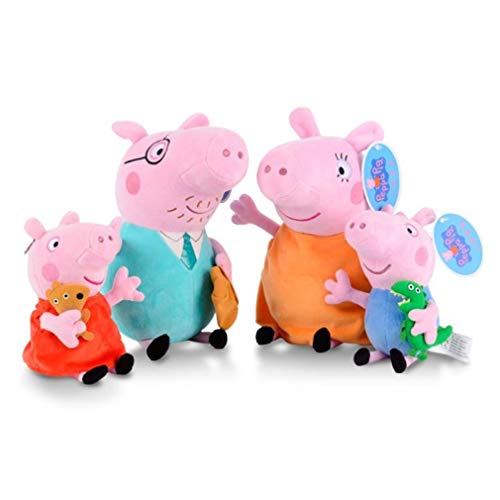 AM ANNA 4Pcs/set Peppa Pig Stuffed Plush Toy 25/30cm Peppa George Pig Family Party Dolls Toys Animal Plush Toys