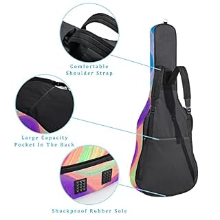 Étui rembourré pour guitare acoustique classique Motif papillon Rose et yeux, Multicolore 10., 42.9×16.9×4.7 in… - Les Beatles, Paul McCartney, John Lennon, RIngo Starr, George Harrison Étui rembourré pour guitare acoustique classique Motif papillon Rose et yeux, Multicolore 10., 42.9x16.9x4.7 in… – Image 3