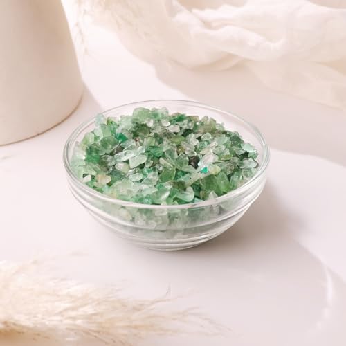Image of Natural Green Strawberry Quartz Crystal Chips 50 gm |Polished Healing Gemstone Chips for Meditation, Reiki, Energy Work, Crystal Collection, Home Decor, Feng Shui & Vastu Stones