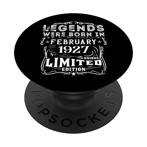 Cumpleaños Febrero 1927 Edición Limitada Regalo February PopSockets PopGrip Intercambiable