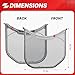 2 Pack ADQ56656401 Dryer Lint Filter Replacement for LG ADQ566564 and Ken-more Elite Dryer Lint Screen with Clothes Dryer Lint Vent Trap Cleaner Brush, Replace Part #PS3531962 (ADQ56656401)