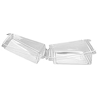Vista 13 de Restaurantware Tamper Tek - Recipientes rectangulares para llevar de 6.8 x 5.7 x 1.7 pulgadas, 100 recipientes duraderos para sándwich para llevar