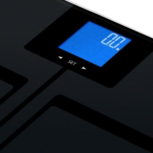 EatSmart Digital Body Fat Scale with Auto Recognition Technology, Black