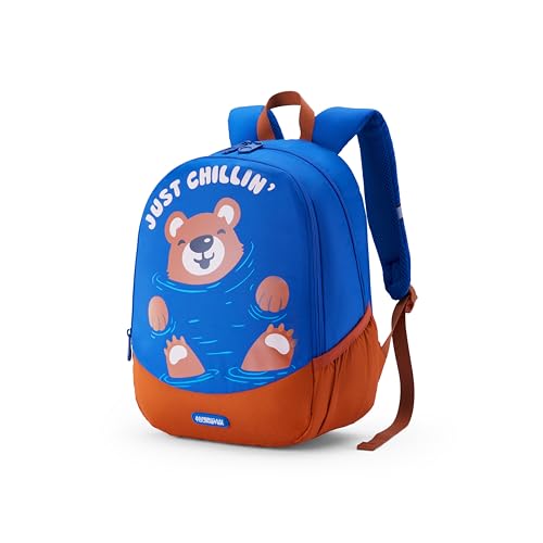 Image of American Tourister Zoodle 4.0 Blue Duck, Kids Backpack, Age 2-4 Years, 2 Full Compartments, Bottle Pocket, Ergo Should And Ergo Back, 13 Ltrs Capacity - Unisex