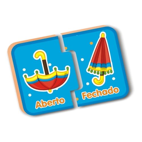 Nig Brinquedos Jogo Educativo Madeira Be a Bá Opostos