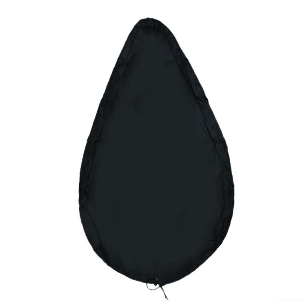 Trurovem UV50+ Blocking For Kayak Cockpit Cover, Waterproof Canoe Spray Deck PROTECTORs with Adjustable Shockcord, Tear-Resistant Oxford Boat Hatch Lid for Dirt Rain Snow Bugs, Gray(M Black)