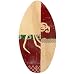 Lucky Bums Wood Skim Board (Wave, 39-Inch)