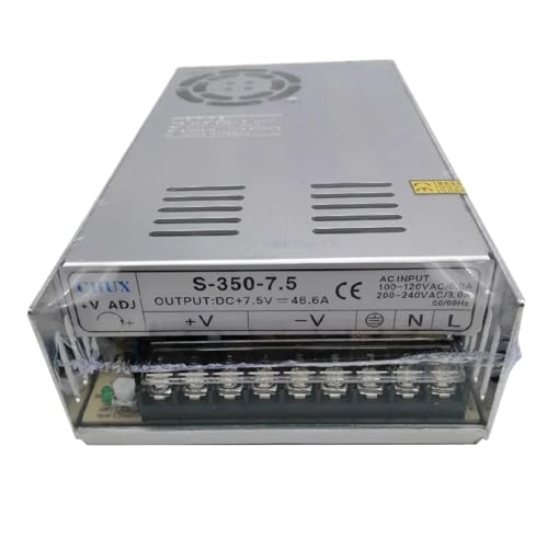 Alimentation LED 7.5V tension stable et continue boîtier de précision S-350W-7.5V