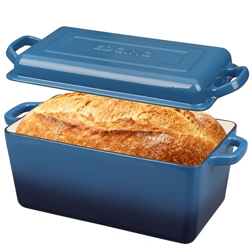 EDGING CASTING Enameled Cast Iron Dutch Oven, Oblong Bread Oven