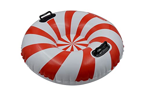 Luge Gonflable Rouge et Blanc.