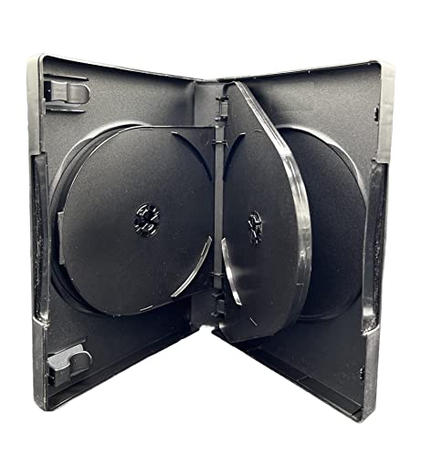Dragon Trading® Lot de 10 boîtiers pour DVD Noir 21 mm 5 disques