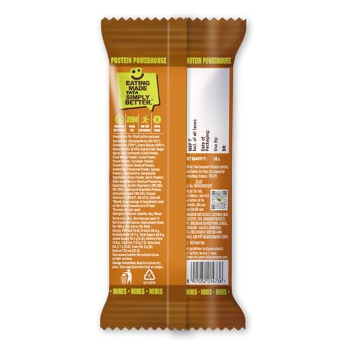 Image of Tata Simply Better Mango Achari Flavoured Edamame Mix, Pack of 5, Hi-Protein Snack (28g Each)