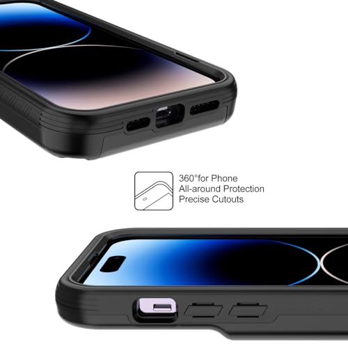 Étui portefeuille iPhone 14 Plus antichoc avec fente carte cachée - 4