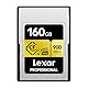 Lexar 160 GB professionelle CFexpress Typ A Gold Series Speicherkarte, bis zu 900 MB/s Lesen, 8K-Video in Kinoqualität, bewertet VPG 400 (LCAGOLD160G-RNENG)